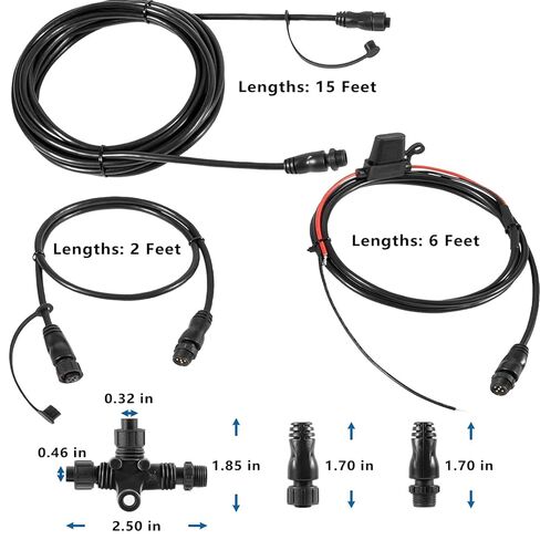 Replacement for Lowrance N2K-EXP-RD-2 Cable Kit, 124-69 NMEA 2000 Network Starter Kit for GlobalMap in Saudi Arabia