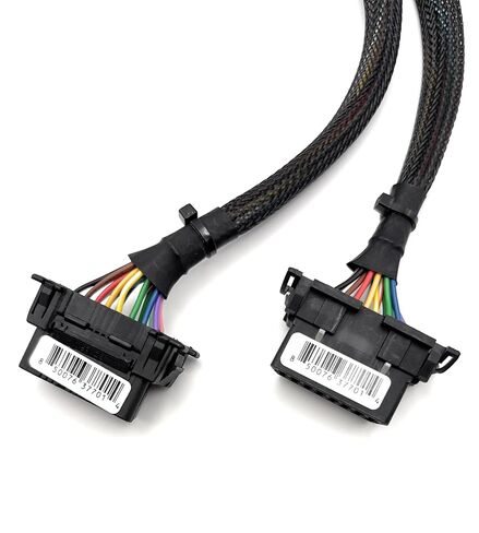 مقسم توصيل obd2 16 دبوس obd ii تمديد مهايئ كابل تمديد 1x ذكر و2x أنثى يستخدم لأجهزة obd2 gps ومضيفي تورو in Saudi Arabia