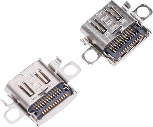 2 TypeC Console Ports, Replacement Charging Port, Reliable Quality, Convenient Charging for 2, Parts Console Jack for Users in Saudi Arabia