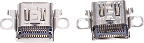 2 TypeC Console Ports, Replacement Charging Port, Reliable Quality, Convenient Charging for 2, Parts Console Jack for Users in Saudi Arabia