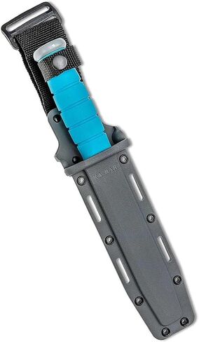 KA-BAR 1313SF Ussf Space-Bar Knife Blue Kraton G Handle, Gray Hard Sheath, Straight Edge in Saudi Arabia