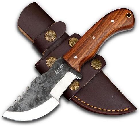 Handmade Fixed Blade Tracker Knife with Sheath - D2 Stainless Steel Outdoor Camping Knife for Bushcrafting & Outdoor Survival in Saudi Arabia