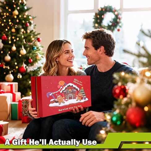 Survival Kit 17 in 1, Survival Gear and Supplies for Adult Teen Men, Survival Case, 2025 Xmas Holiday Surprise Gift for Fishing Hunting Camping Outdoor Adventure Gifts for Men Fathers Day in Saudi Arabia