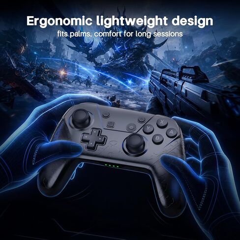 YAEYE Wireless Switch Pro Controller with NFC Amiibo, 1000mAh Battery Switch Controller for Nintendo Switch/Switch Lite/Switch OLED/PC, Gamepad with 6-Axis Gyro Dual Vibration Screenshot in Saudi Arabia