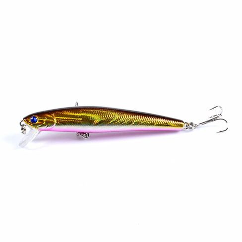 6 Pcs Floating Jerkbait Crankbait Minnow Lures Set, as Topwater Hard Swimbait for Salmon Trout Walleye Trout Bass Redfish Freshwater Saltwater 25 in Saudi Arabia