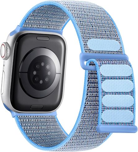 Getino Sport Band Compatible with Apple Watch Bands for Women Men 40mm 41mm 38mm 42mm 46mm 44mm 45mm 49mm, Braided Stretchy Nylon Strap for iWatch Series 11 10 9 8 7 6 5 4 3 SE Ultra 2 1, Light Pink in Kuwait