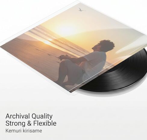 7-Inch Vinyl Record Outer Sleeves, Clear Anti- Static EP Album Covers Protective Covers for Collection Protection, 25pcs in Saudi Arabia