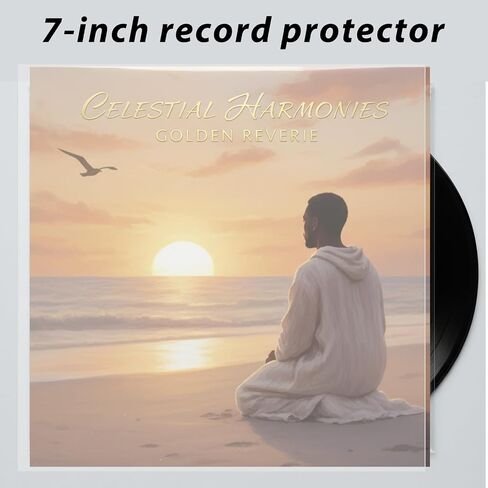 7-Inch Vinyl Record Outer Sleeves, Clear Anti- Static EP Album Covers Protective Covers for Collection Protection, 25pcs in Saudi Arabia