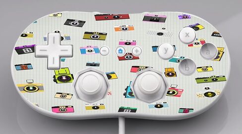 Cameras Camera Fun Pattern Vinyl Decal Sticker Skin by Debbie's Designs for Wii Classic Controller in Saudi Arabia