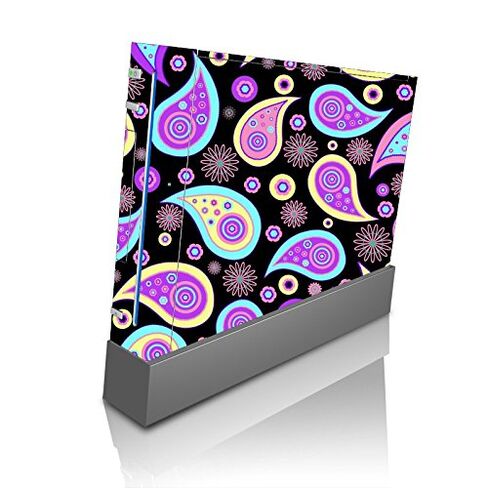 Amazing Bright Paisley Design Vinyl Decal Sticker Skin by Debbie's Designs for Wii Console in Saudi Arabia