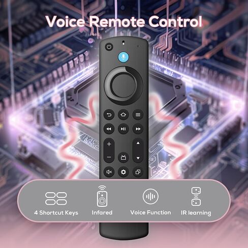 جهاز تحكم عن بعد صوتي بديل لسلسلة Fire، مكعب/عصا التلفزيون، متوافق مع 4K Max/4K (الجيل الأول/الثاني)، (الجيل الثاني/الثالث)/Lite/HD، جهاز التحكم عن بعد Firestick مناسب للتلفزيون الذكي Insignia/Pioneer in Saudi Arabia