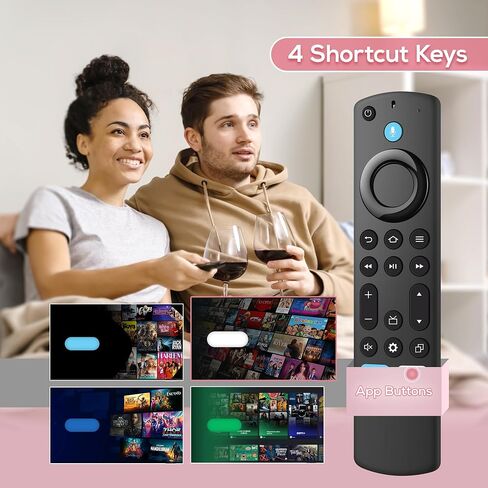 جهاز تحكم عن بعد صوتي بديل لسلسلة Fire، مكعب/عصا التلفزيون، متوافق مع 4K Max/4K (الجيل الأول/الثاني)، (الجيل الثاني/الثالث)/Lite/HD، جهاز التحكم عن بعد Firestick مناسب للتلفزيون الذكي Insignia/Pioneer in Saudi Arabia