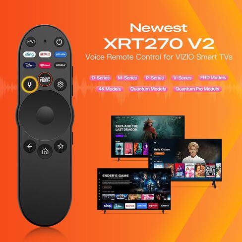 جهاز التحكم عن بعد الصوتي لجهاز Vizio-Smart-TV-Remote، XRT270 V2 الجديد المحسن XRT136 XRT260 XRT270 Smartcast D/P/M/V-Series FHD 4K Quantum Pro Smart TVs in Saudi Arabia