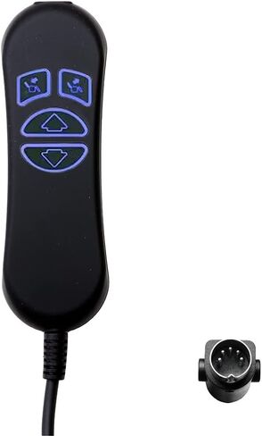 Fruhdi 4 Button 5 Pin Prong Hand Control Handset Remote with USB and Backlight for Lift Chairs Electric Sofa Power Recliners in Saudi Arabia