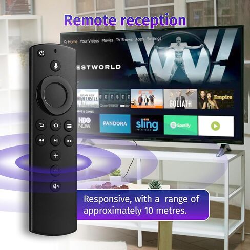 Replacement Voice Remote Control for Fire Smart TV, Firestick Remote for TV Stick/TV Stick Lite /4K, TV Cube (1st /2nd Gen), Smart TVs (3rd Gen), Not for Roku TV in Saudi Arabia