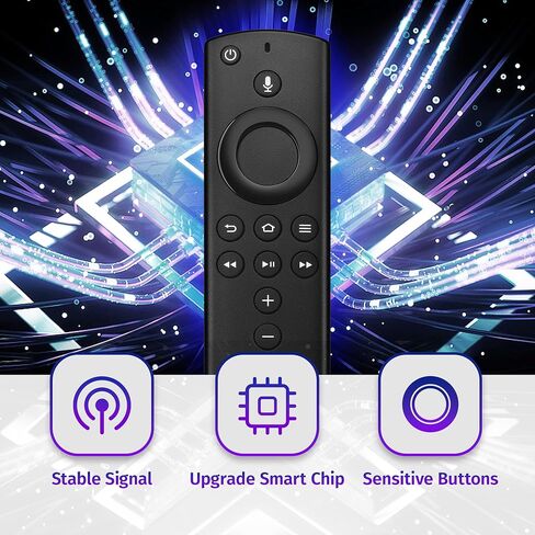 Replacement Voice Remote Control for Fire Smart TV, Firestick Remote for TV Stick/TV Stick Lite /4K, TV Cube (1st /2nd Gen), Smart TVs (3rd Gen), Not for Roku TV in Saudi Arabia