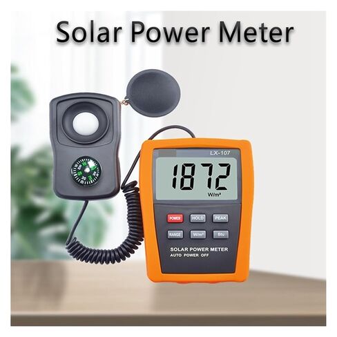 LX107 Solar Power Meter Light Intensity Radiation Tester with Compass in Saudi Arabia