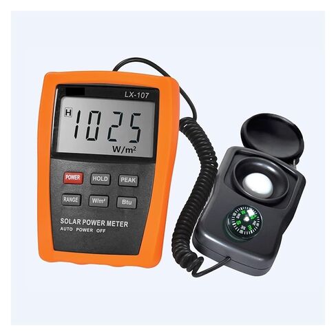 LX107 Solar Power Meter Light Intensity Radiation Tester with Compass in Saudi Arabia