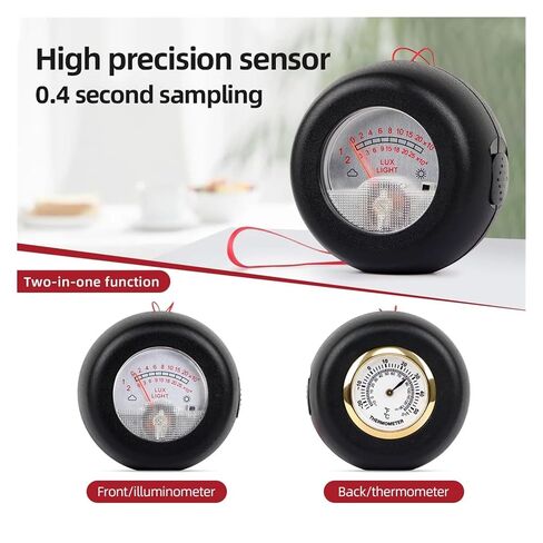 2-in-1 Illuminance Meter & Thermometer 0–250,000 Lux for Gardening in Saudi Arabia