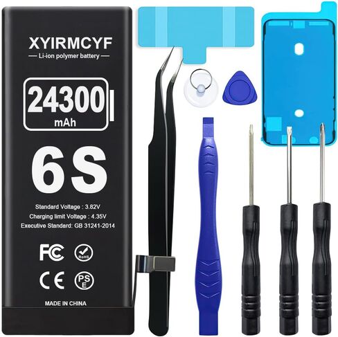 XYIRMCYF 24300mAh Super Capacity Battery Compatible with iPhone 14 Plus, 0 Cycle Li-Polymer Replacement Battery for iPhone 14 Plus, with Professional Repair Tool Kit in Saudi Arabia