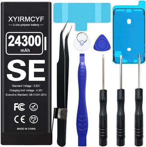 XYIRMCYF 24300mAh Super Capacity Battery Compatible with iPhone 14 Plus, 0 Cycle Li-Polymer Replacement Battery for iPhone 14 Plus, with Professional Repair Tool Kit in Saudi Arabia