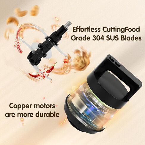 Food Processor Large Capacity,6L Electric Meat Grinder for Home,1200W Heavy Duty Food Grinder Chopper with 2 Speed& 6 Blades,Stainless Steel Bowl,Vegetable Electric Chopper for Onion, Nuts in Saudi Arabia
