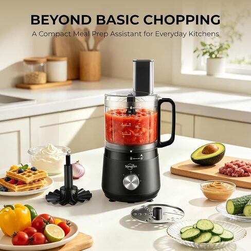 Sangcon 400W 4-Cup Mini Food Processor, Chop, Whip, Slice & Shred in Saudi Arabia
