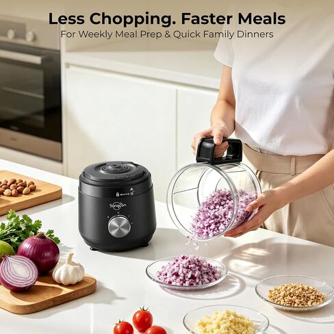Sangcon 400W 4-Cup Mini Food Processor, Chop, Whip, Slice & Shred in Saudi Arabia