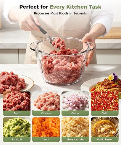 Food Processor Electric Food Chopper Meat Grinder, Easy-Clean, 5-Cup in Saudi Arabia