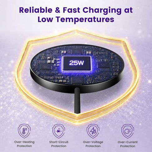MagSafe 25W Wireless Charger for Apple Magnetic Fast Charging Pad in Saudi Arabia