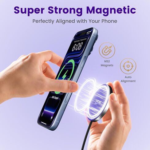 MagSafe 25W Wireless Charger for Apple Magnetic Fast Charging Pad in Saudi Arabia