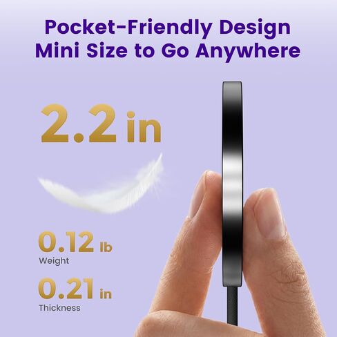 MagSafe 25W Wireless Charger for Apple Magnetic Fast Charging Pad in Saudi Arabia