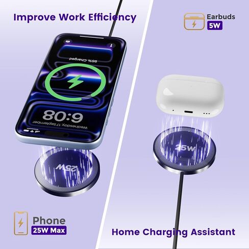 MagSafe 25W Wireless Charger for Apple Magnetic Fast Charging Pad in Saudi Arabia