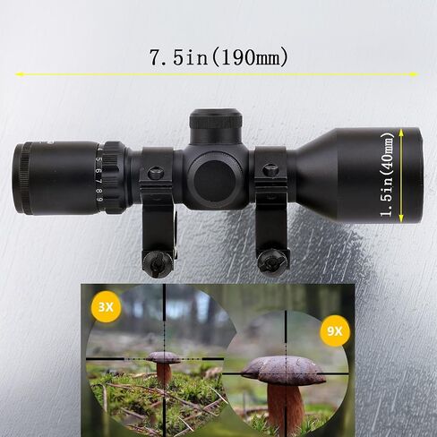 3-9x40 Compact Rifle Scope with Crosshair Reticle, Quick Aiming, Fog and Rain Proof in Saudi Arabia