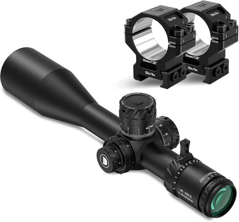 DISCOVERYOPT HD GEN-II 5-30x56 Rifle Optics ومجموعة حلقات نطاق 7075 متوسطة الحجم مقاس 34 مم in Saudi Arabia