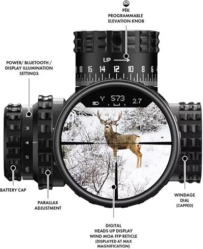 Burris Hunting Durable Reliable Fast Bluetooth Veracity PH Riflescope with Customizable Dope Card in Saudi Arabia