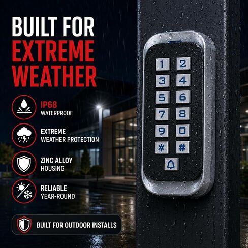 ASE Outdoor RFID Keypad Access Control in Saudi Arabia