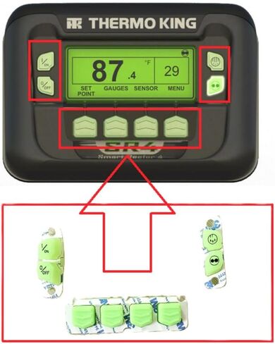 10 Set KEYPAD for Smart Reefer 4 HMI 845-2449 845-2829 45-2829 in Saudi Arabia