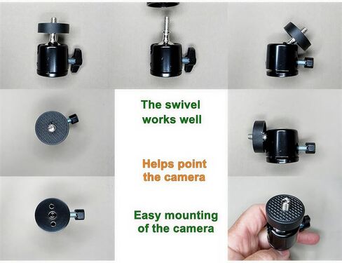 5 Pack Trail Camera Mount, 360 Swivel Adjustable Durable Steel Construction Camera Tree Mount Screw in Holder for Hunting, Excellent Material and Easy to Install in Kuwait
