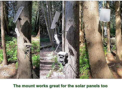 5 Pack Trail Camera Mount, 360 Swivel Adjustable Durable Steel Construction Camera Tree Mount Screw in Holder for Hunting, Excellent Material and Easy to Install in Kuwait