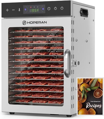 HOPERAN 12 Tray Food Dehydrator Machine for Jerky, Fruit, Herb & Dog Treats in Saudi Arabia