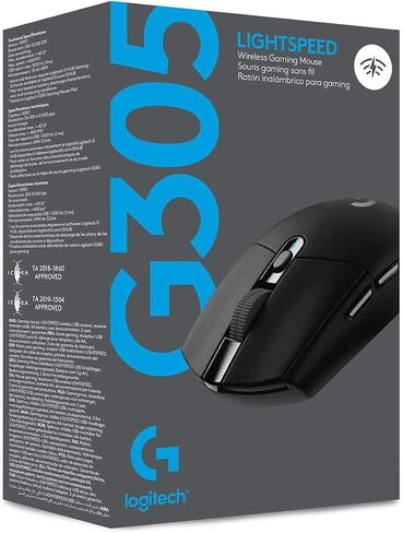Logitech G305 Lightspeed Wireless Gaming Mouse, Hero Sensor, 12,000 DPI, Lightweight, 6 Programmable Buttons, 250h Battery Life, On-Board Memory, PC/Mac - Black (German Packaging) in Saudi Arabia