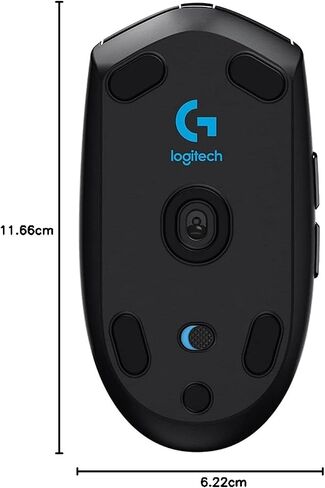 Logitech G305 Lightspeed Wireless Gaming Mouse, Hero Sensor, 12,000 DPI, Lightweight, 6 Programmable Buttons, 250h Battery Life, On-Board Memory, PC/Mac - Black (German Packaging) in Saudi Arabia