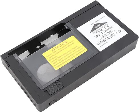 Little VHS Tape to Larger VHS TapeCamcorder Cassette Adapter Box for to VHSC Converter Effortless Playback and Recording One Key Control Ideal for Video Enthusiasts and Archive in Saudi Arabia