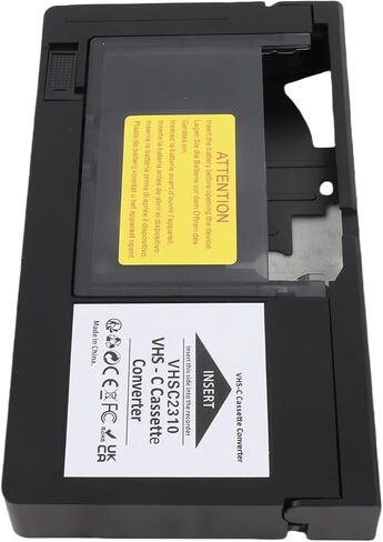 Little VHS Tape to Larger VHS TapeCamcorder Cassette Adapter Box for to VHSC Converter Effortless Playback and Recording One Key Control Ideal for Video Enthusiasts and Archive in Saudi Arabia