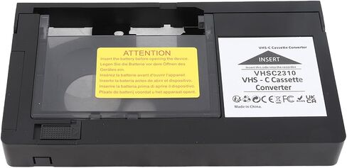 Little VHS Tape to Larger VHS TapeCamcorder Cassette Adapter Box for to VHSC Converter Effortless Playback and Recording One Key Control Ideal for Video Enthusiasts and Archive in Saudi Arabia