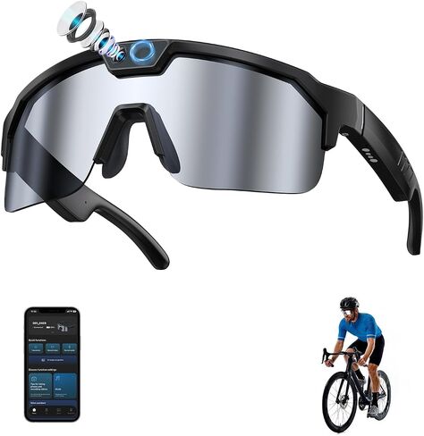 AI Smart Glasses with Camera, 4K Video Recording Sunglasses with Camera in Saudi Arabia