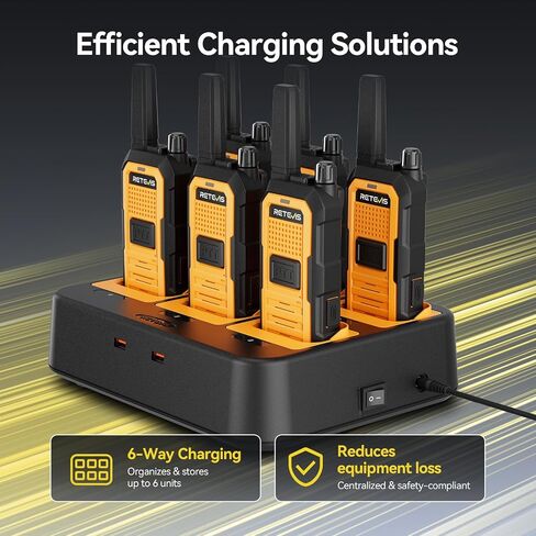 Retevis RB48A Industrial IP67 Waterproof Walkie Talkies Long Range, 6 Pack in Saudi Arabia