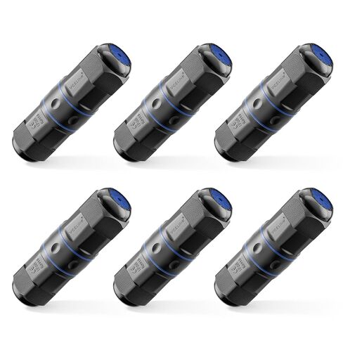 وصلة VCELINK CAT6 المقاومة للماء RJ45 IP68 3.64 بوصة، دعم PoE، أرجواني، 3 عبوات in Saudi Arabia