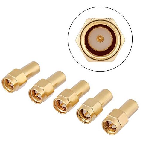 Hilitand 5pcs Coaxial Terminators SMA Male Connector RF Coaxial Matched Terminator Termination Load 50 Ohm 2W SMA Terminator in Saudi Arabia